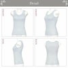 パット付き インナー タンクトップ 1734 インナータンクトップ レディース トップス 接触冷感 インナーシャツ インナーウェア 肌着 無地 シンプル 黒 白 ブラック 涼しい 大きいサイズ 汗 吸湿性 通気性 M L LL 3L 伸縮性 ストレッチ アンダーウェア ウエア 春 夏 夏物