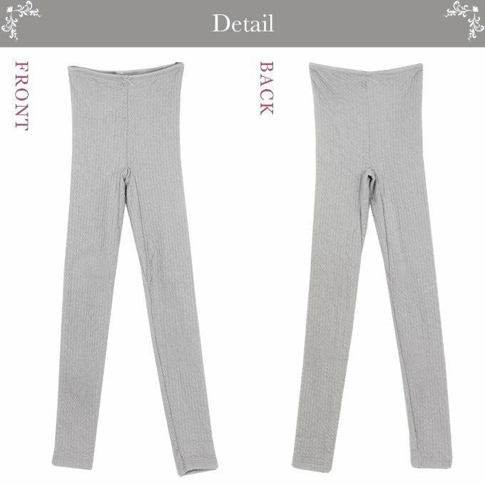 リップル編み 8分丈 インナー ボトムス 3004 日本製 下着 ももひき 股ひき レディース 女性 インナーボトムス 長ズボン ルームウェア ルームウエア レース 温かい 暖かい あたたかい あったか レッグウェア ボトム 大きいサイズ M L LL 股ずれ 防止 冬物 渡辺商店