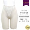 日本製 綿混ガードル シリーズ 綿混 サテン ロング ガードル 4777 サブローザ 肌着 レディース ショーツ パンツ ランジェリー 和装 着物 きもの 浴衣 ゆかた 日本製 大きいサイズ レース ヒップ ガードル ギフト ベージュ 花柄 アンダーウェア ウエア 母の日 ギフト