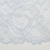 優しいパステルブルーの刺繍レース 刺繍 チュールレース カット売り ハンドメイド DIY 手芸用 アクセサリー 生地 単品 レース