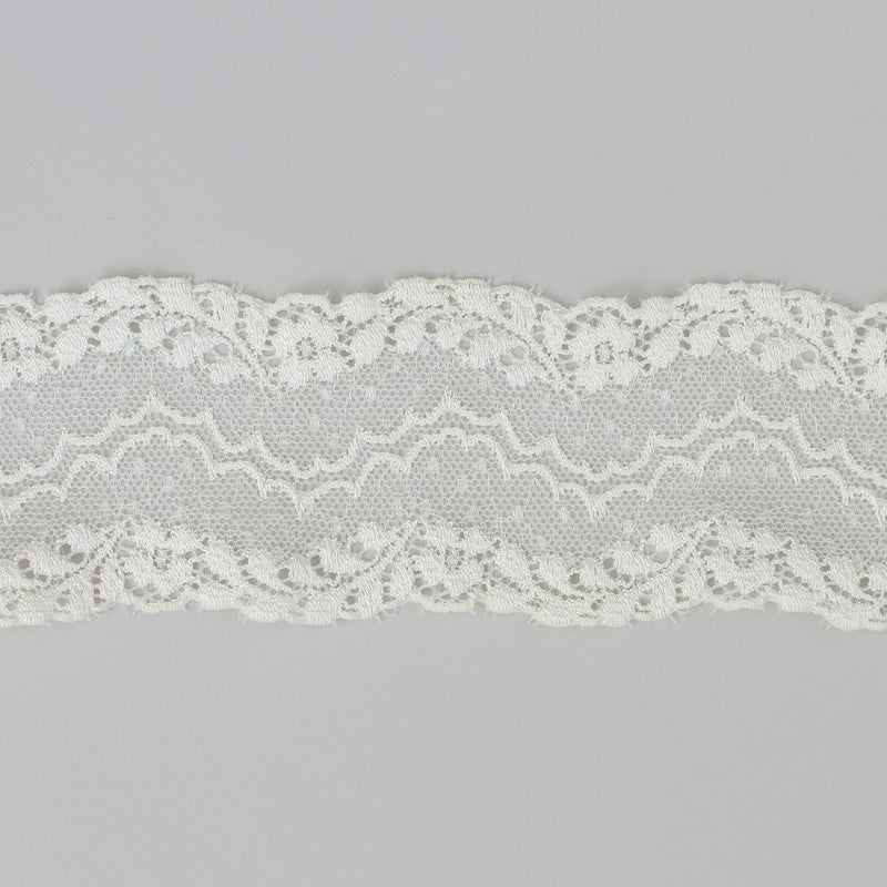 水玉と草花のキュートなレース チュールレース カット売り ハンドメイド DIY 手芸用 アクセサリー 生地 単品 レース