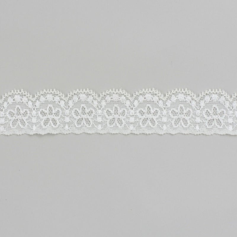 小花の可愛らしいホワイトレース チュールレース カット売り ハンドメイド DIY 手芸用 アクセサリー 生地 単品 レース