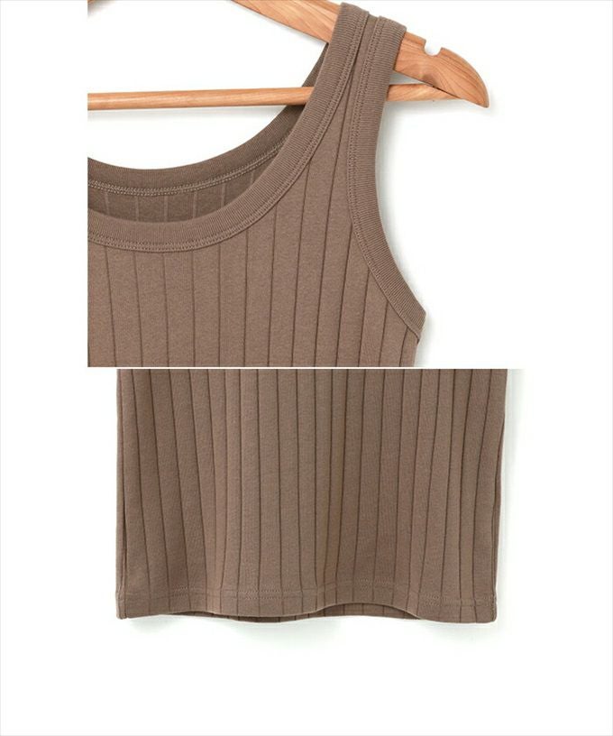 コットン フライス ワイドリブ タンクトップ レディース ラウンドネック ノースリーブ バインダー シンプル ストレッチ 袖なし おしゃれ かわいい タンク 大人 女性 きれいめ カジュアル 黒 オフィス カットソー インナー 女性 トップス M L 春 夏 春夏