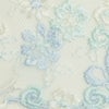 繊細な小花のブルーカラーのレース (幅 約6.5cm) 手芸用 アクセサリー 生地 単品 レース