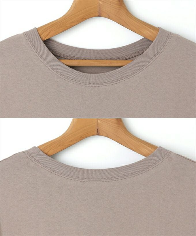 コットン天竺 WHATEVER カレッジロゴプリント 長袖 Tシャツ レディース 体型カバー オーバーサイズ クルーネック ラウンドヘム 体型カバー 大人 女性 きれいめ カジュアル ナチュラル カットソー 女性 トップス シャツ 春 夏 秋 春夏 シンプルトップス 送料無料