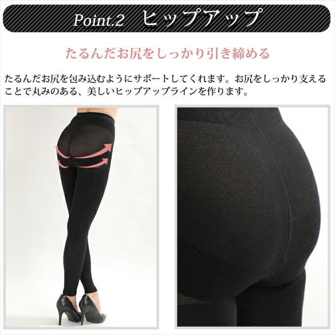 着圧レギンス レディース スパッツ 日本製 肌に優しい 乾燥肌 レギンス 美脚 美尻 ヒップアップ お腹押さえ 骨盤矯正 骨盤 ガードル UV ブランド アウトドア 黒 サポート 寝るとき もも引き 股引 十分丈 インナー スポーツ ゴルフ おしゃれ 送料無料 春 秋 冬