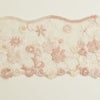 繊細な小花のピンクカラーのレース (幅 約6.5cm) 手芸用 アクセサリー 生地 単品 レース