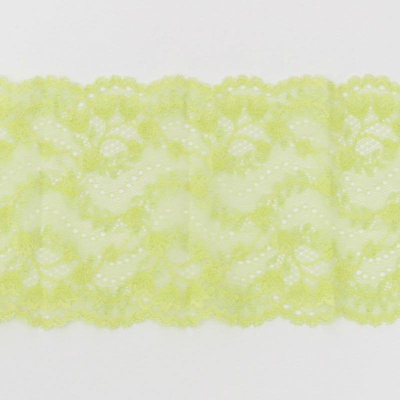 花柄 広幅ストレッチレース (幅 約11.5cm) 手芸用 アクセサリー 生地 単品 レース