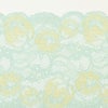 ミントグリーンの花柄レース (幅 約10.5cm) 手芸用 アクセサリー 生地 単品 レース 