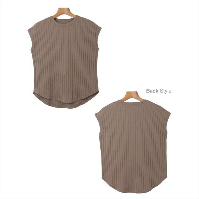 コットンフライス ワイドリブ フレンチスリーブ トップス レディース クルーネック オーバーサイズ 体型カバー カジュアル ラウンドヘム おしゃれ かわいい ナチュラル オフィス 女性 シンプルトップス TOPS 大人ファッション 上品 春 夏 秋 綿100％ 送料無料 M L