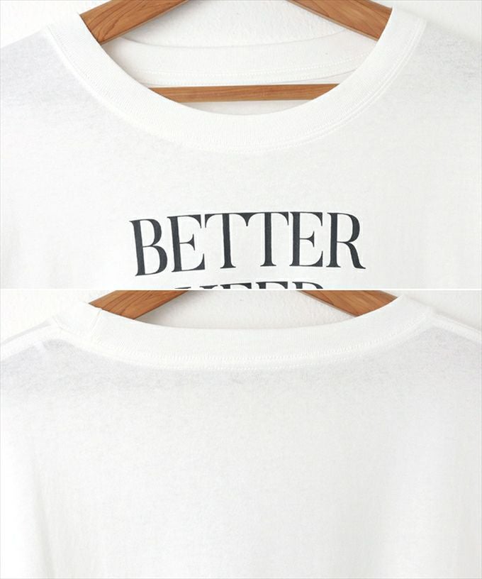 コットン天竺 オーバーサイズ メッセージプリント 長袖 Tシャツ レディース サイドスリット クルーネック 体型カバー ワイド袖 カジュアル ドロップショルダー 抜け感 春 秋 冬 シンプル 長袖トップス プリントTシャツ ロンT 綿100％ M 送料無料