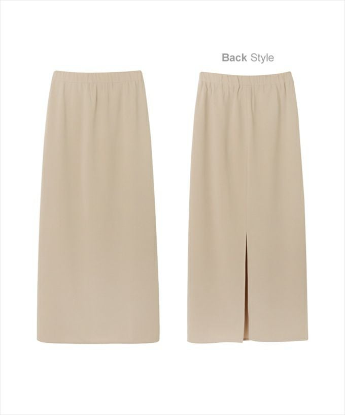 梨地ポンチ タイト マキシ スカート ウエストゴム レディース 深めスリット 楽ちん キレイめ ストレッチ 伸縮性 シボ感 抜け感 マキシスカート ナチュラル ロング ロング丈 レディースボトム おしゃれ かわいい 大人 ファッション きれいめ 学生 カジュアル 春 夏 秋 冬