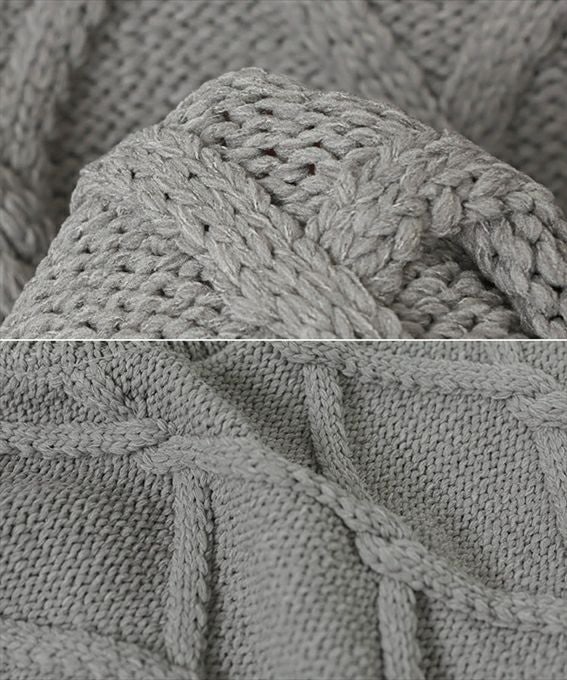 ダイヤ柄 ケーブル ハイネック ボリューム袖 ニット トップス レディース カジュアル オーバーサイズ 体型カバー スポンディッシュ 抜け感 秋冬 女性 TOPS ゆったり 楽ちん ニットトップス きれいめ おしゃれ かわいい カジュアル オフィス 女性 春 秋 冬 シンプル セーター