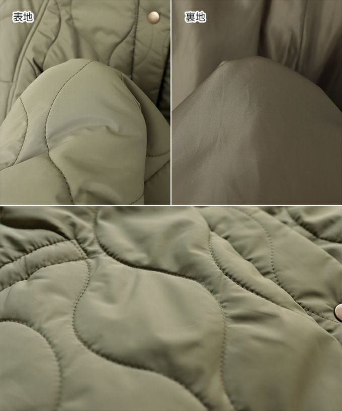 フード付き キルティング ロング コート レディース ミリタリー ステッチワーク サイドポケット ポンチョ風 体型カバー オーバーサイズ 防寒 暖か トレンド 暖かい アウター 大人 きれいめ おしゃれ カジュアル 女性 大人 春 秋 冬 送料無料 アウター ロング丈 M