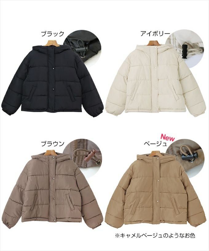 オーバーサイズ フード付き 中綿 フェイクダウン ジャケット レディース アウター ブルゾン フード 光沢感 ドローコード サイドポケット 防寒 暖かい 防寒対策 暖か トレンド 暖かい アウター 大人 きれいめ おしゃれ カジュアル 女性 大人 秋 冬 M 送料無料 M