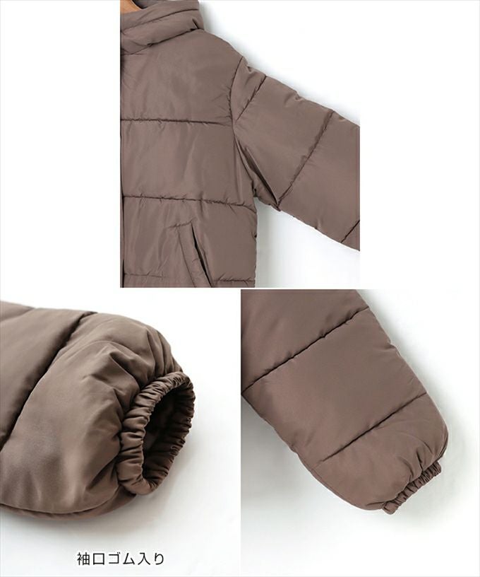 オーバーサイズ フード付き 中綿 フェイクダウン ジャケット レディース アウター ブルゾン フード 光沢感 ドローコード サイドポケット 防寒 暖かい 防寒対策 暖か トレンド 暖かい アウター 大人 きれいめ おしゃれ カジュアル 女性 大人 秋 冬 M 送料無料 M