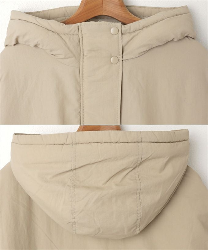 アウター 中綿 レディース コート ジャケット ブルゾン モンスターパーカー オーバーサイズ 体型カバー カジュアル キルティング フード付き サイドポケット 防寒対策 暖か トレンド 暖かい アウター 大人 きれいめ おしゃれ カジュアル 女性 秋 冬 M L 送料無料 M