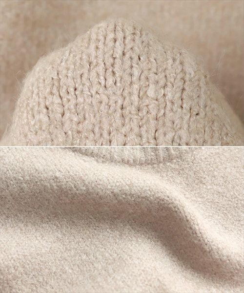 天竺編み ボックスシルエット 長袖 ニット トップス レディース カジュアル オーバーサイズ 体型カバー ボリューム袖 クルーネック サイドスリット あったか ゆったり トレンド きれいめ おしゃれ かわいい カジュアル 大人 女性 春 秋 冬 レディース 暖かい セーター M t04