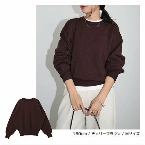 クルーネック 長袖 ニット トップス レディース プルオーバー ド ベーシック ボリューム袖 ニットトップス 秋冬 女性 TOPS ゆったり 楽ちん きれいめ おしゃれ かわいい カジュアル オフィス 女性 春 秋 冬 レディーストップス トップスシンプル セーター