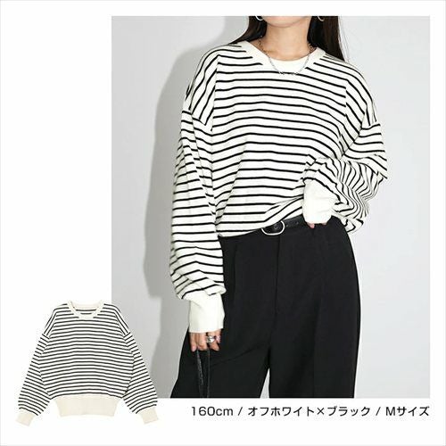 クルーネック 長袖 ニット トップス レディース プルオーバー ド ベーシック ボリューム袖 ニットトップス 秋冬 女性 TOPS ゆったり 楽ちん きれいめ おしゃれ かわいい カジュアル オフィス 女性 春 秋 冬 レディーストップス トップスシンプル セーター