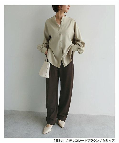 ポンチ カーブ パンツ レディース ウエストゴム ボトム ワイドパンツ 体型カバー 細見え 着痩せ ストレッチ 楽ちん とろみ ポケット セレモニー きれいめ 上品 ナチュラル ロングパンツ 大きいサイズ 小さいサイズ ボトムス おしゃれ 大人 ファッション 春 夏 秋 冬 t03