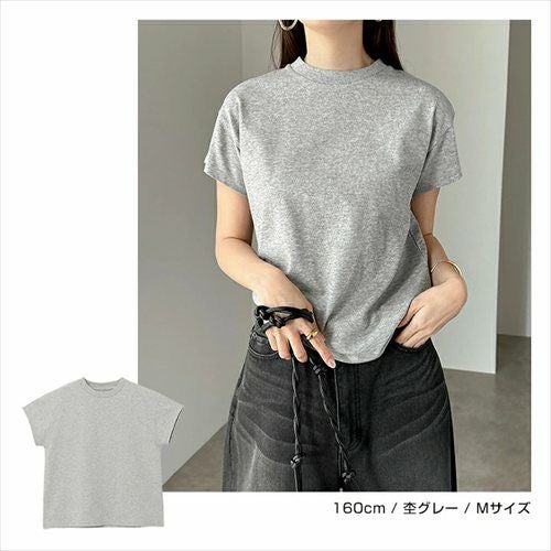 汗染み防止 コンパクト フレンチスリーブ Tシャツ レディース トップス カットソー 半袖Tシャツ 汗じみ 機能性 インナー 半袖 体型カバー 二の腕カバー コットン 無地 カジュアル オフィス 汗染み対策 ナチュラル 女性トップス 上品 春 夏 秋 綿100％ 送料無料 【mail】 t03