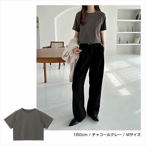 汗染み防止 ショート丈 半袖 Tシャツ レディース トップス カットソー 半袖Tシャツ 汗じみ 機能性 インナー 体型カバー 二の腕カバー コットン 無地 ベーシック トレンド オフィス 汗染み対策コットン ナチュラル 女性トップス 上品 春 夏 秋 綿100％ 送料無料 【mail】 t03