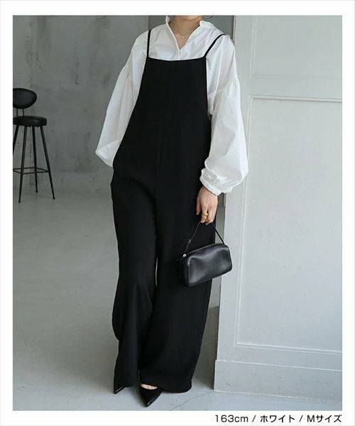 イージーケア ボリューム シャツ ブラウス レディース トップス シャツブラウス 綿シャツ 羽織 長袖 ボリューム袖 体型カバー ゆったり チュニック evernavy エバーネイビー きれいめ 上品 セレモニー オフィス カジュアル おしゃれ トレンド 上品 春 夏 秋 送料無料 t03