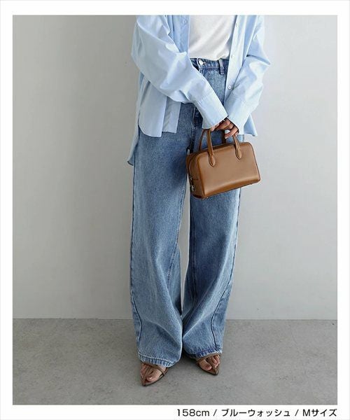 カーブ デニム パンツ レディース ボトム ロングパンツ ワイドパンツ 体型カバー 脚長効果 ゆったり 楽ちん ハイウエスト ウォッシュ加工 色落ち ジーンズ 大人カジュアル 上品 ロングパンツ 大きいサイズ 小さいサイズ ボトムス おしゃれ 大人 ファッション 春 夏 秋 冬 t03