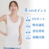 UVカット インナー タンクトップ 接触冷感 日焼け防止 涼しい ノースリーブ インナー レディース 女性用 UVケア 紫外線対策 夏 シャツ インナーシャツ 春 夏 黒 白 薄手 ストレッチ 無地 シンプル おしゃれ 吸水速乾 汗 消臭 冷感 冷たい アンダーシャツ 肌着 【mail】