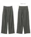 2タック セミワイド ロング パンツ レディース ボトム ワイドパンツ ロングパンツ スラックス ズボン ウエストゴム 体型カバー 太ももカバー ゆったり 楽ちん ポケット ツイル セレモニー きれいめ オフィス カジュアル ボトムス かわいい おしゃれ 大人 春 夏 秋 冬 t04
