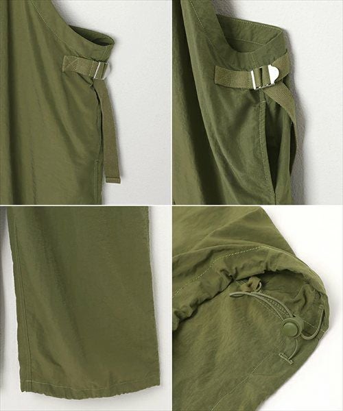 ワーク ワイド サロペット レディース ボトム オーバーオール オールインワン パンツ ワイドパンツ ジョガーパンツ キャミサロペット ズボン 体型カバー 太ももカバー ゆったり 楽ちん イージーケア 2way ポケット ノースリーブ カジュアル 春 夏 秋 冬 送料無料 t04