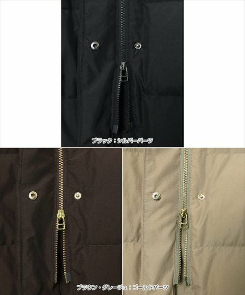 ドルマン サイドジップ ダウンジャケット レディース フレンチダウン コート アウター 羽織り オーバーサイズ 体型カバー ゆったり 楽ちん ミドル丈 ポケット フード 軽量 きれいめ おしゃれ カジュアル 冬服 あったか 暖か 防寒 秋冬 春 秋 冬 evernavy エバーネイビー t04