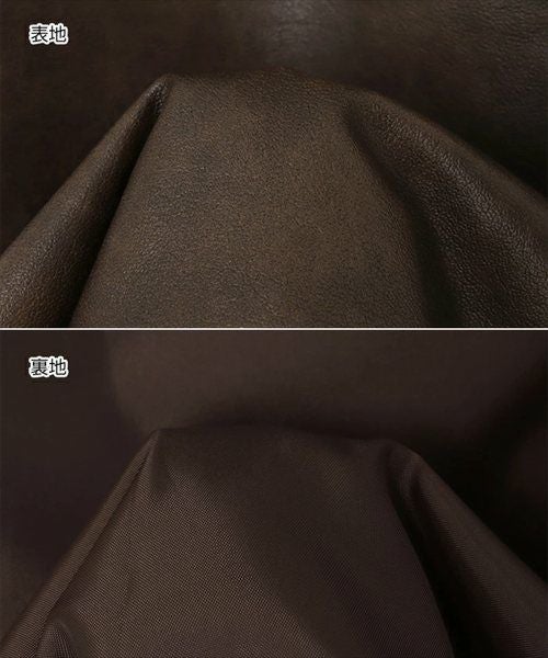 フェイクレザー オーバーサイズ ブルゾン レディース アウター レザーブルゾン ジャンパー コート 羽織り 体型カバー ゆったり 楽ちん ステンカラー タック ポケット 裏地付き ボリューム袖 長袖 ミドル丈 カジュアル トレンド 秋服 冬服 あったか 暖か 防寒 秋冬 秋 冬 t04