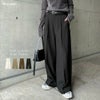 タック スラックス ワイド パンツ レディース ボトム ワイドパンツ タックパンツ リネンパンツ ズボン ウエストゴム 体型カバー 太ももカバー ゆったり 楽ちん ハイウエスト 美脚 ポケット きれいめ オフィス カジュアル セットアップ M L 春夏 秋冬 春 夏 秋 冬 t04 mail