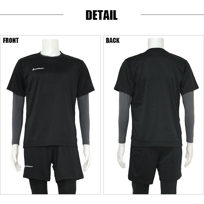 SUBROSA ( サブローザ ) × phiten メンズ 男性 Tシャツ 丸首 半袖 シャツ スポーツ スポーツウエア ファイテン インナー トップス シャツ サポート 吸水 速乾 UV 紫外線 カット 汗 臭い 消臭 涼しい ランニング コンプレッション アクアチタン ウエア 黒 白 春 夏 秋 mail