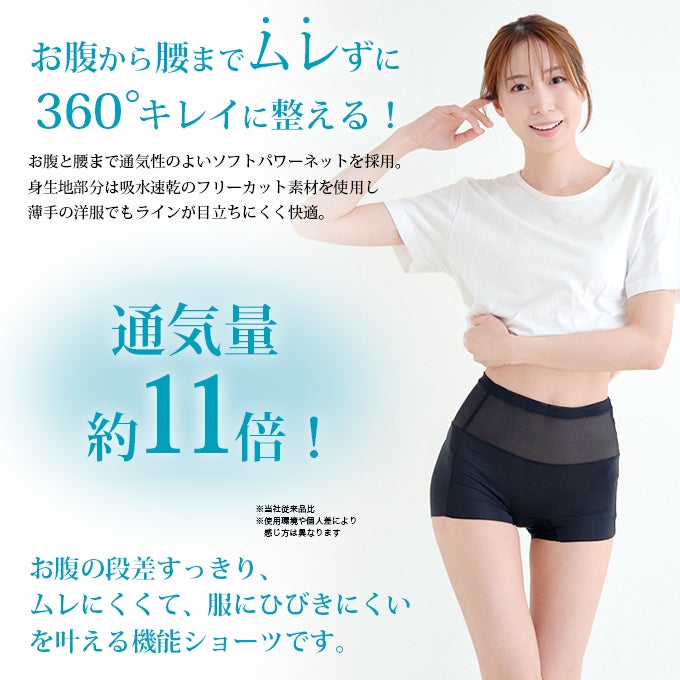 エアリーシェイプ360° ソフトパワーネット 機能性 レディース 1分丈 ショーツ 単品 2枚組 セット 通気性 補正 補整 メッシュ シースルー フリーカット 下着 シームレス ヒップハンガー 一分 パンツ 薄手 涼しい 吸水 響かない 響きにくい 大人 女性 おしゃれ 春 夏 【mail】